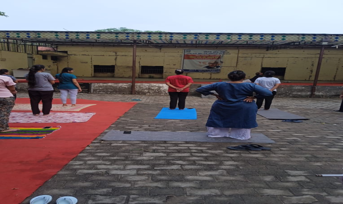 Yoga Shivir  at Nursing College, LLRM Medical College Meerut