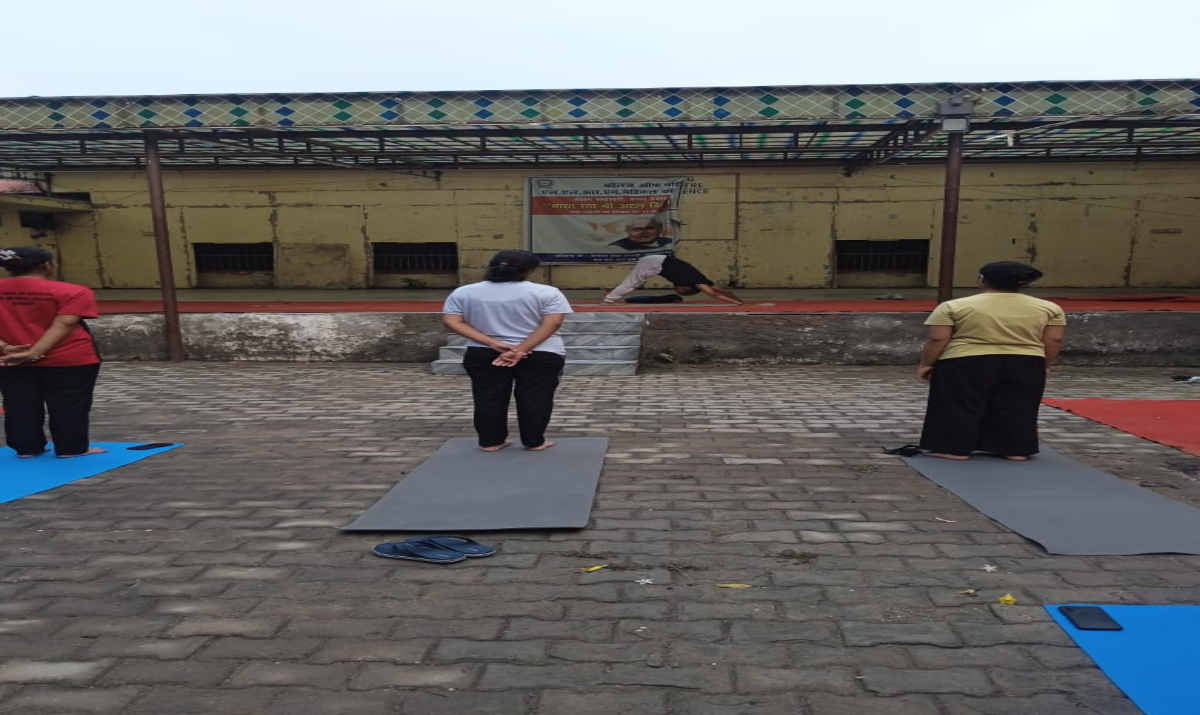 Yoga Shivir  at Nursing College, LLRM Medical College Meerut