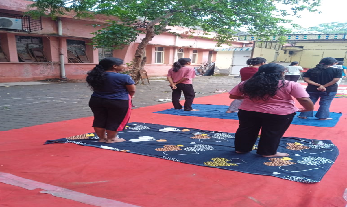 Yoga Shivir  at Nursing College, LLRM Medical College Meerut