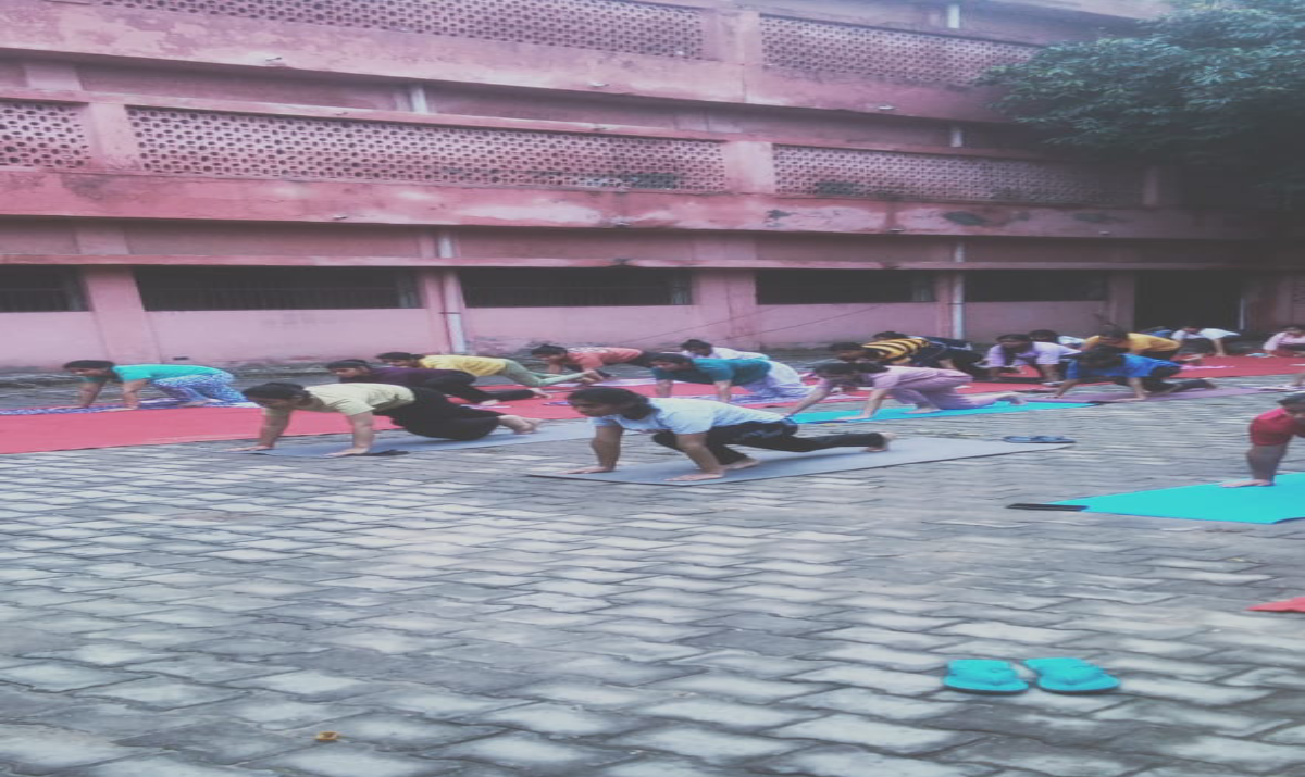 Yoga Shivir  at Nursing College, LLRM Medical College Meerut