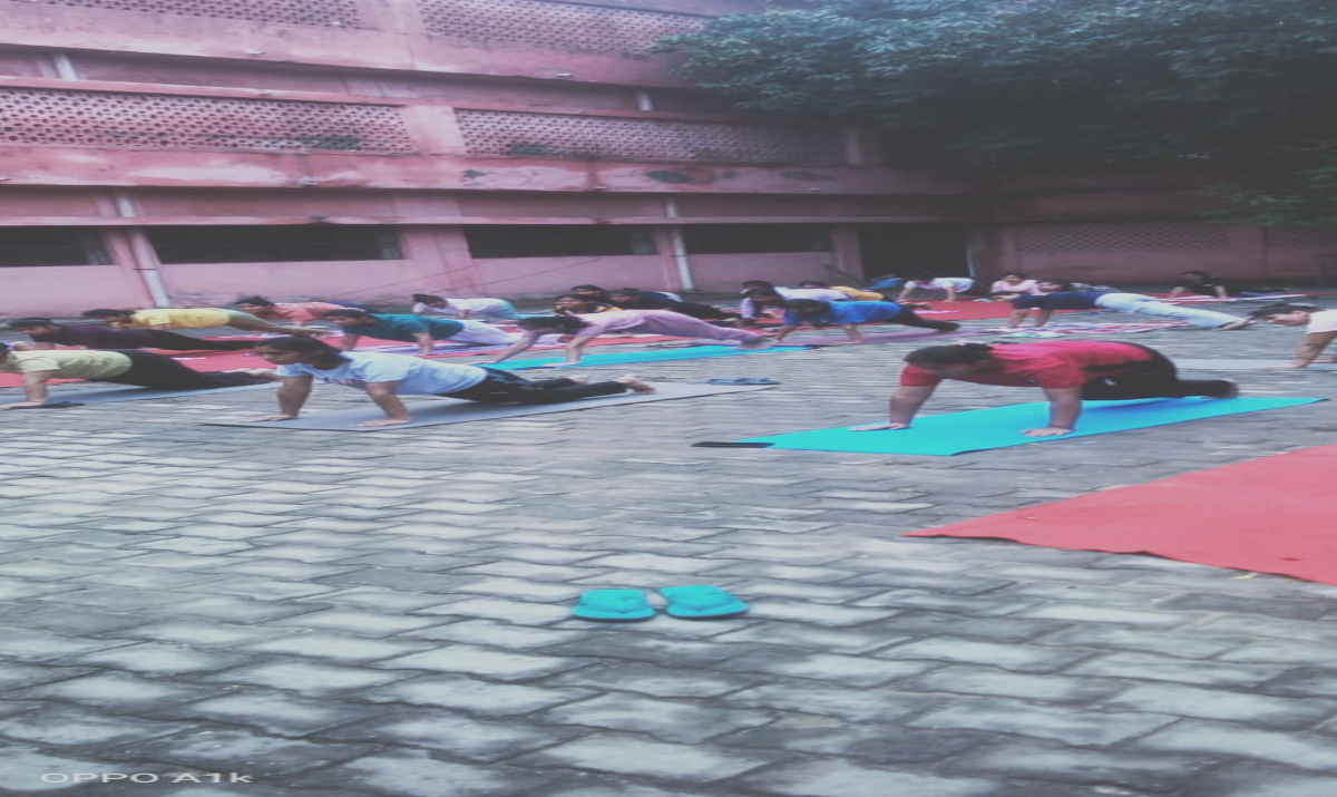 Yoga Shivir  at Nursing College, LLRM Medical College Meerut