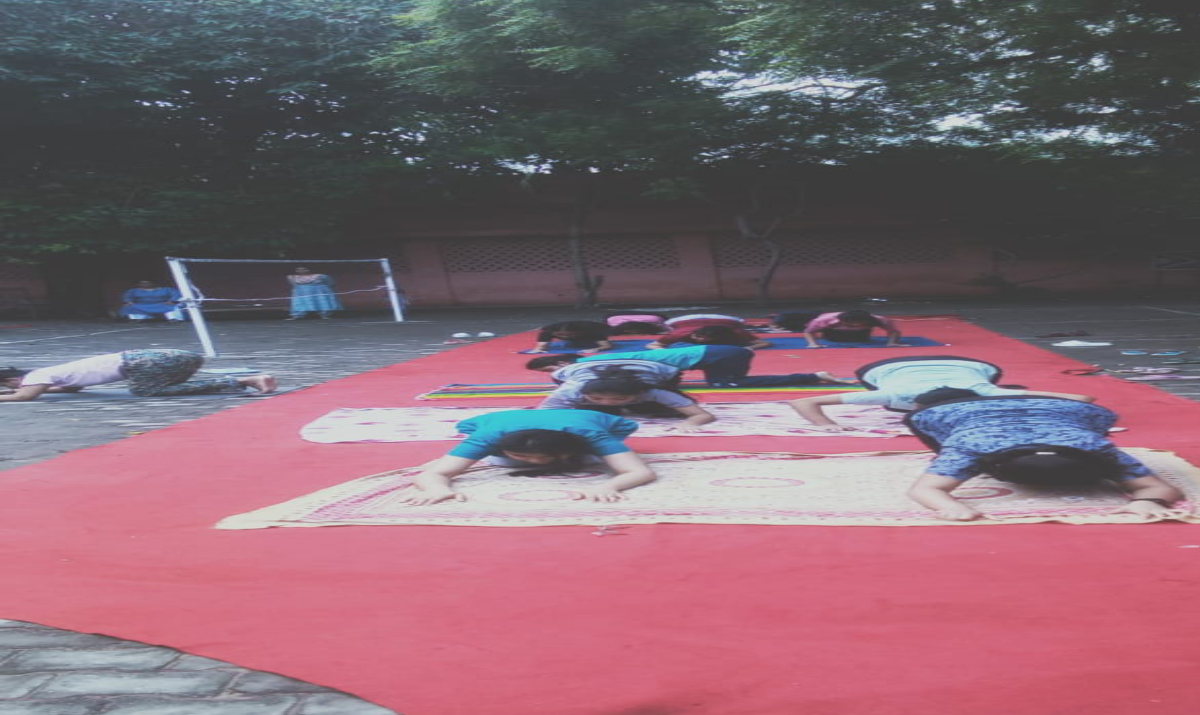 Yoga Shivir  at Nursing College, LLRM Medical College Meerut