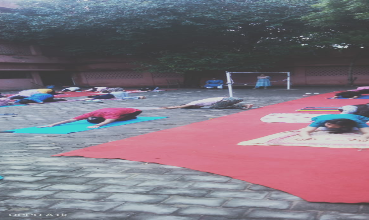 Yoga Shivir  at Nursing College, LLRM Medical College Meerut