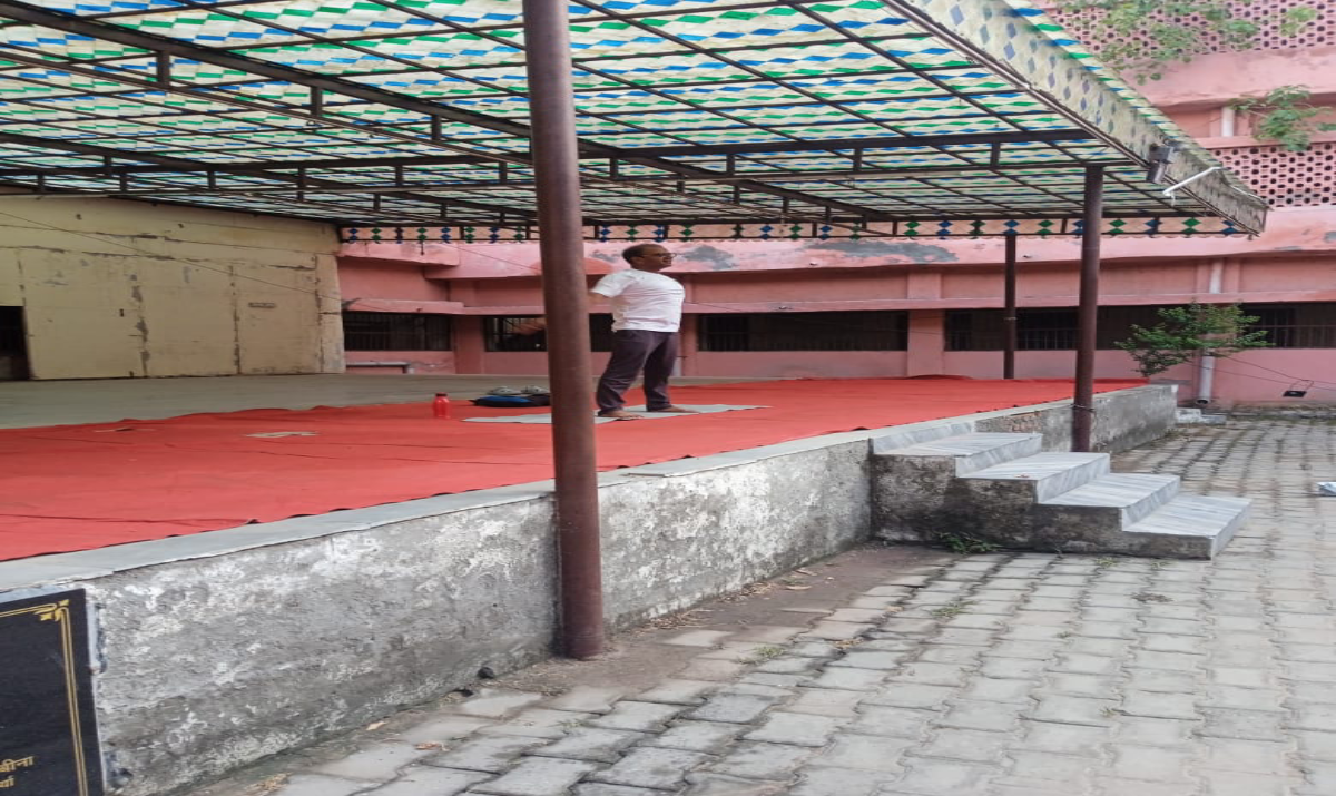 Yoga Shivir  at Nursing College, LLRM Medical College Meerut