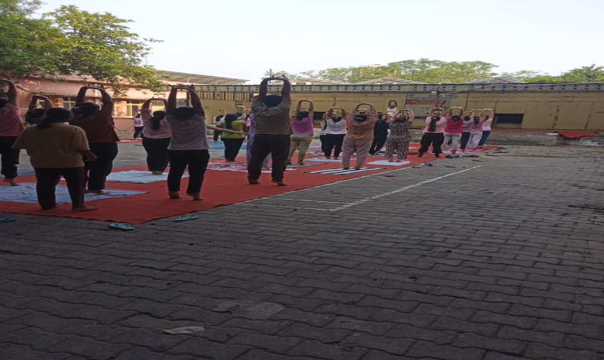 Yoga Shivir  at Nursing College, LLRM Medical College Meerut