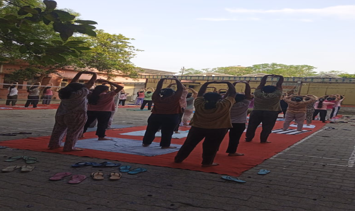 Yoga Shivir  at Nursing College, LLRM Medical College Meerut